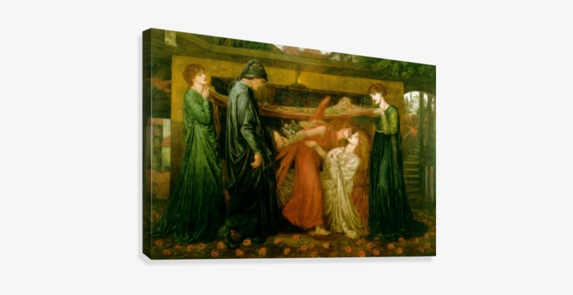 Dante Dream At The Time Of The Death Of Beatrice Canvas - Dante Gabriel Rossetti Death Of Beatrice, transparent png download