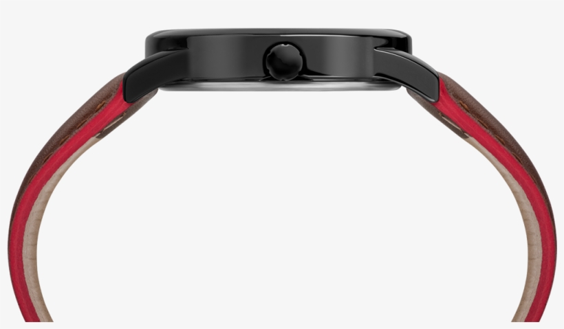 Easy Reader Color Pop 38mm Leather Strap Watch Black/brown - Watch, transparent png download