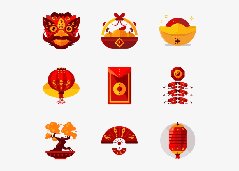 189016 Chinese New Year - Cute Icons For Chinese New Year Png, transparent png download
