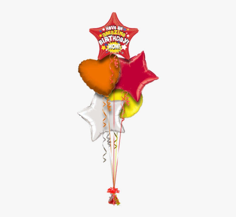 Amazing Birthday Star Birthday Balloon - Anagram International Hx Amazing Birthday Balloon,, transparent png download