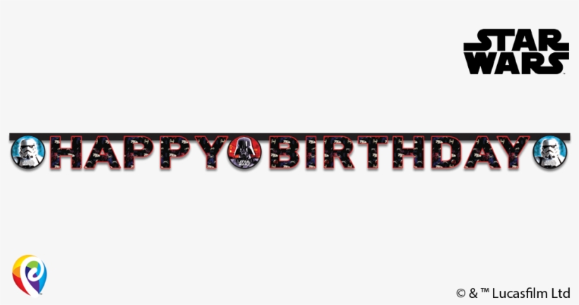 Classic Star Wars Jointed Letter Banner - Star Wars, transparent png download