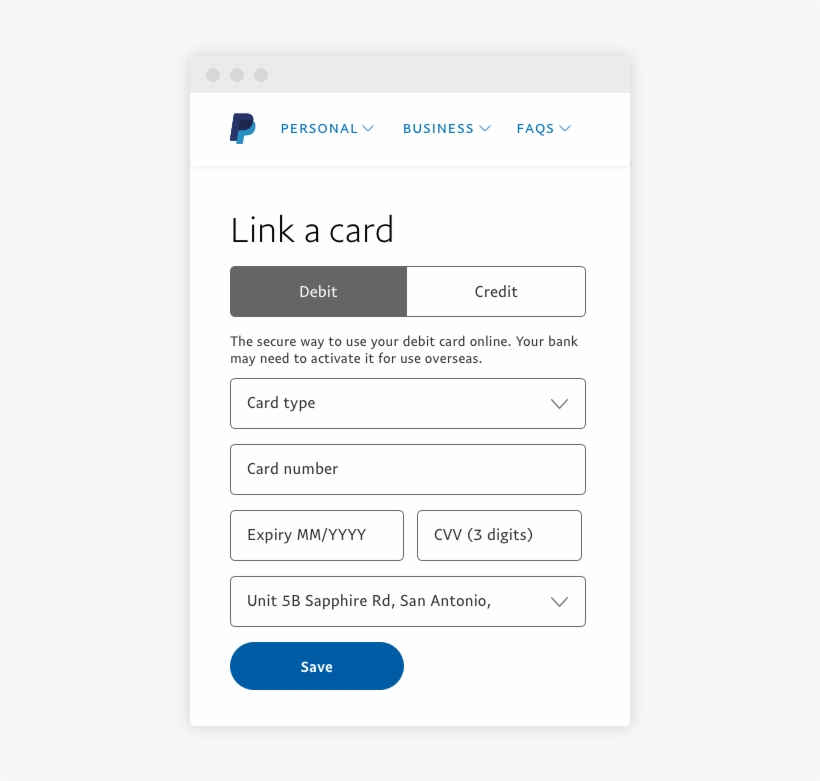 Choose If You'd Like To Link A Credit Or A Debit Card - Credit Card, transparent png download