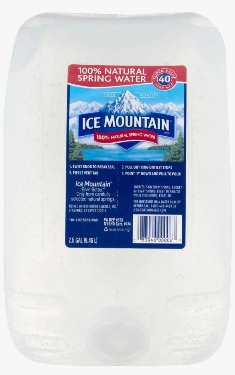 Open Ice Mountain 2.5 Gallon, transparent png download