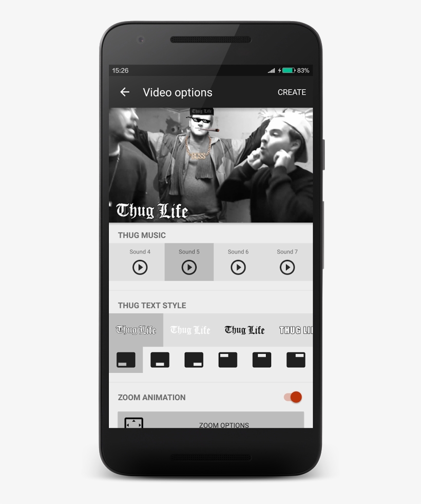 Thuglife Video Maker For Android - Android, transparent png download