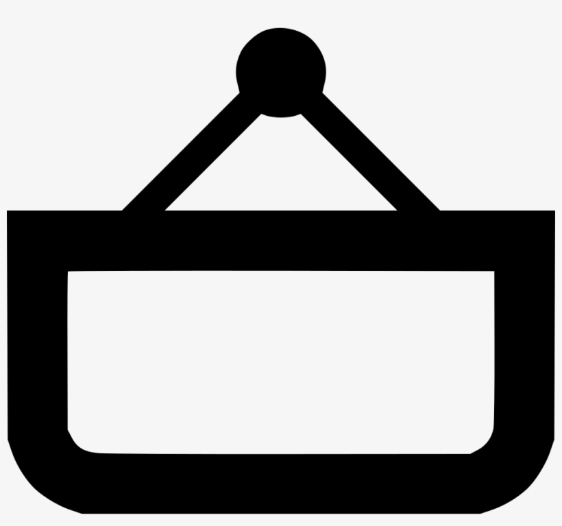 Empty Shopping Basket Comments - Sign, transparent png download
