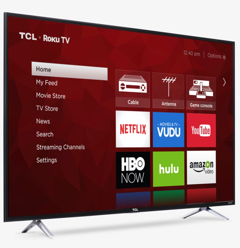 Tcl 55" Class 4k Ultra Hd Roku Smart Led Tv (55s405) - Tcl 55s405 55 Inch 4k Ultra Hd Roku Smart Led Tv 2017, transparent png download