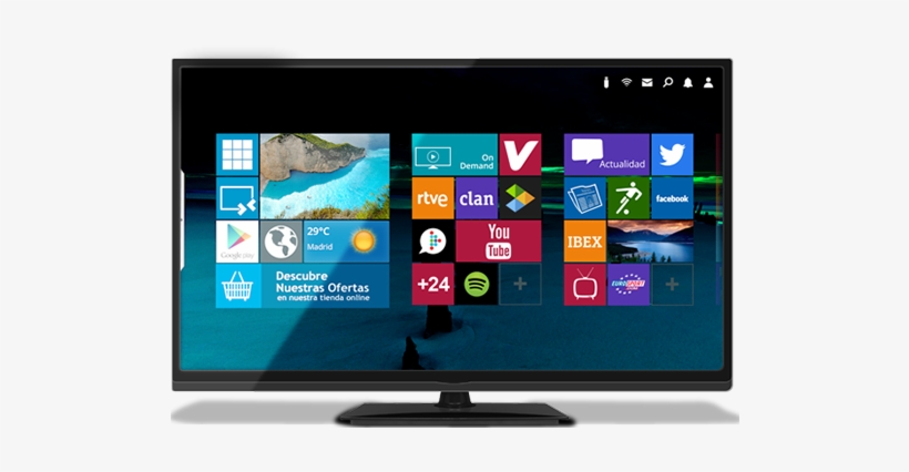 32 - Npg Ns-2214hfb - Led Smart Tv 22336171, transparent png download