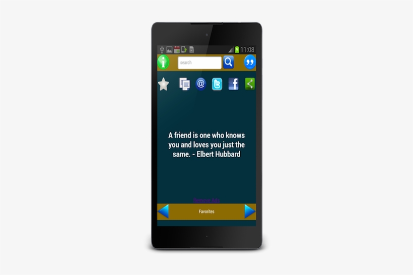 Features Of The Frienship Quotes App - Mobile App, transparent png download