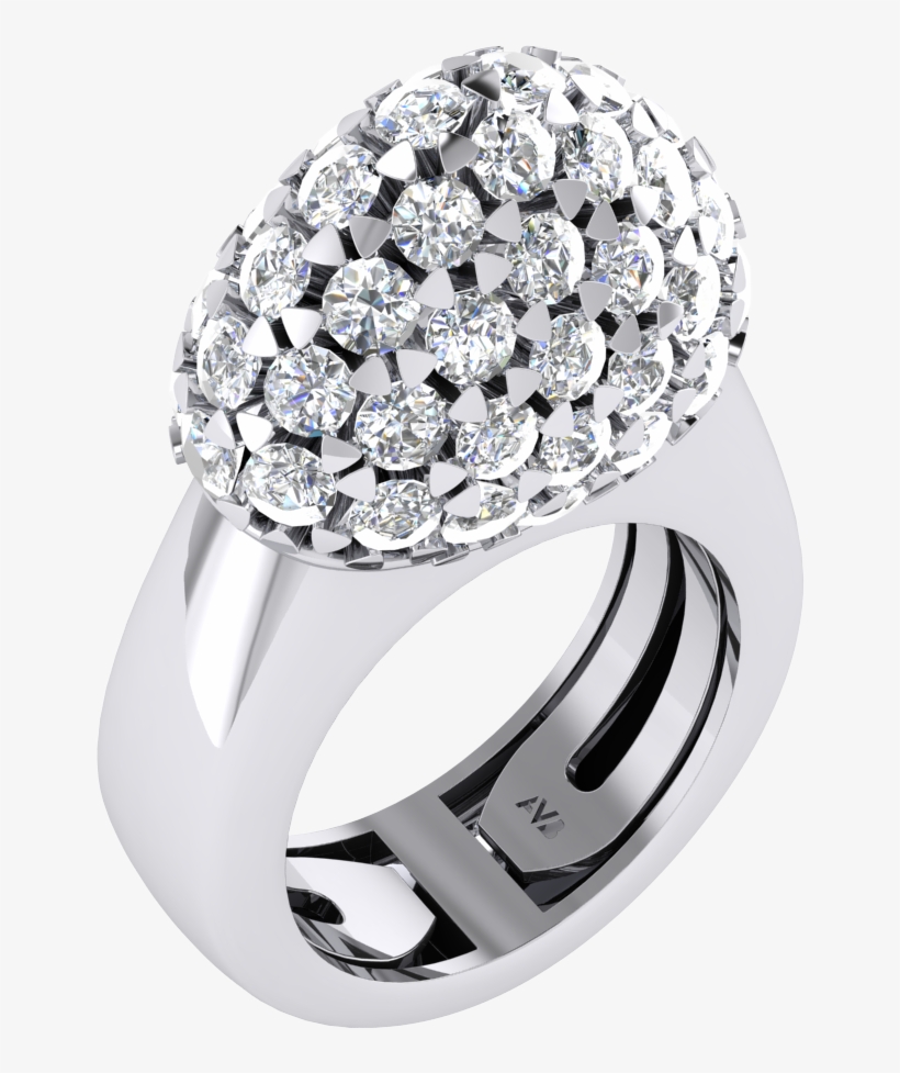 Custom Made Golden Ring With Diamonds - Pre-engagement Ring, transparent png download