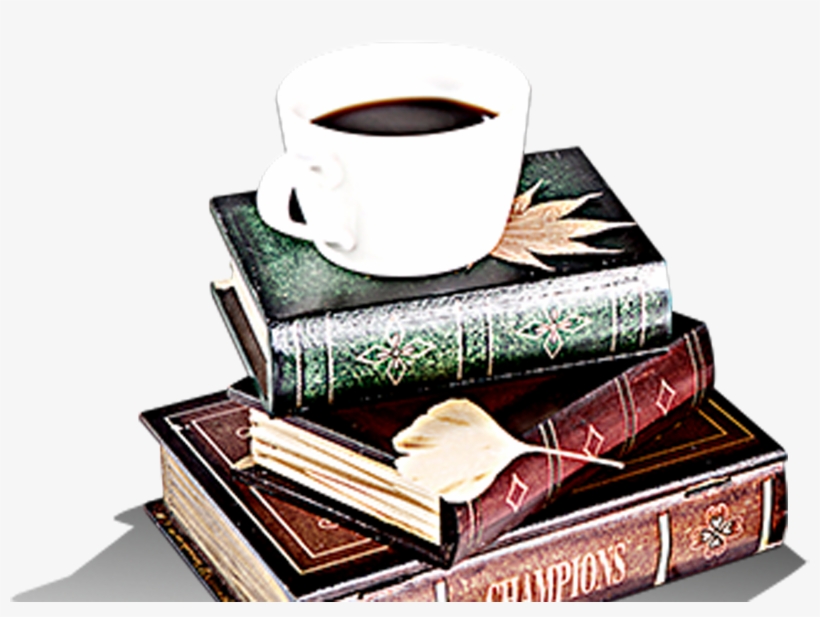 Jpg Royalty Free Stock Tea Books Transprent Png - Books And Coffee Png, transparent png download