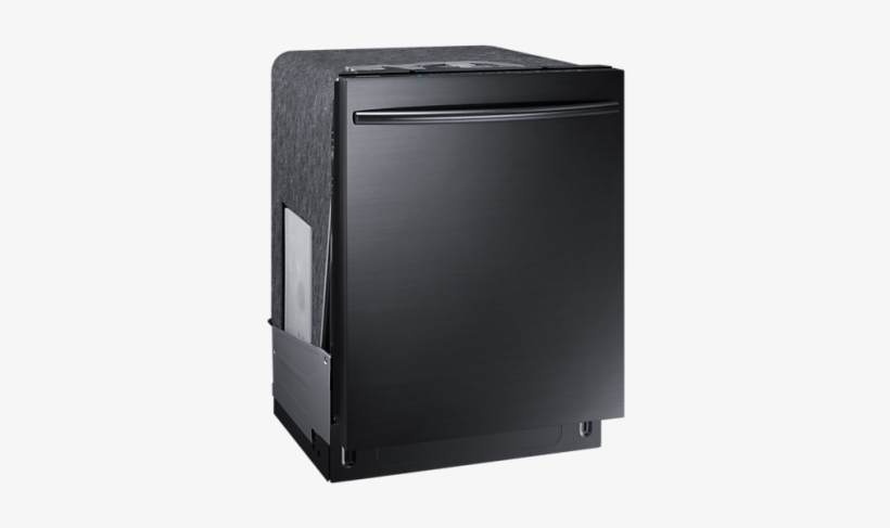 Image - Samsung Dw80k7050ug Black Stainless Third Rack Dishwasher, transparent png download