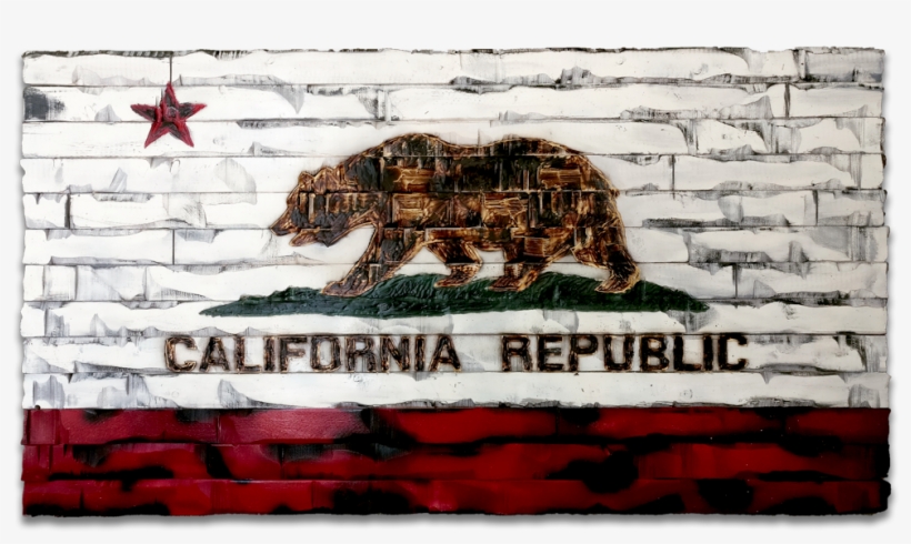 California State Flag With White Boards - California, transparent png download