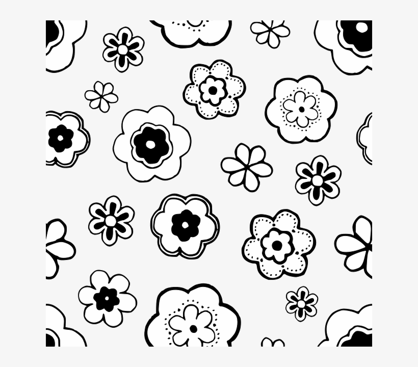 Flowers Pattern Seamless Png, transparent png download
