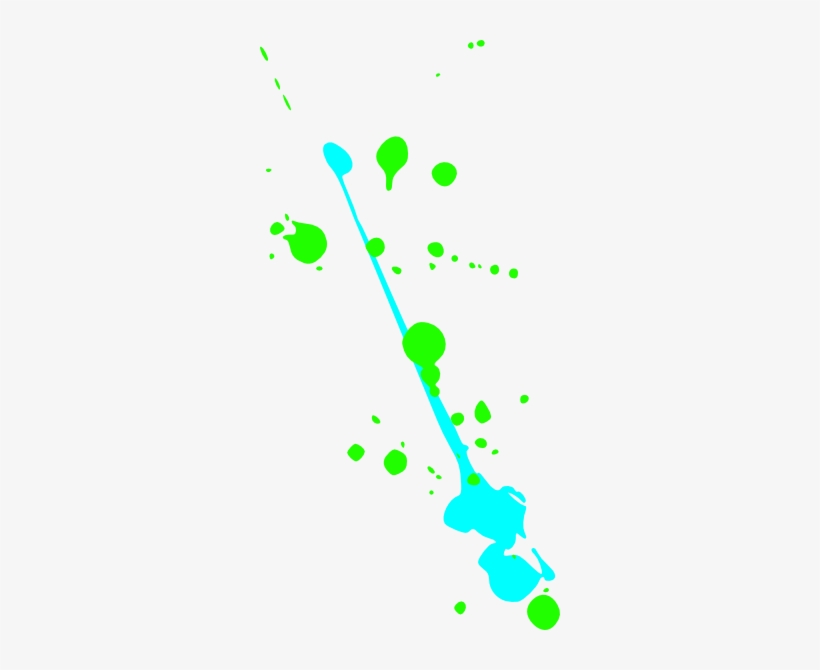 Green And Blue Paint Clip Art - Green And Blue Splatter, transparent png download