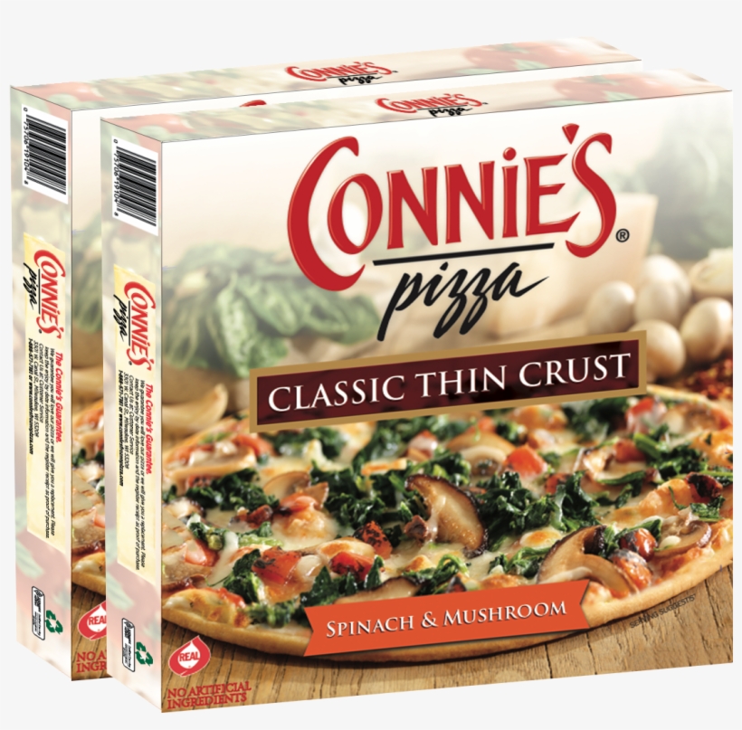 Spinach & Mushrooms - Connie's Pizza Supreme, transparent png download