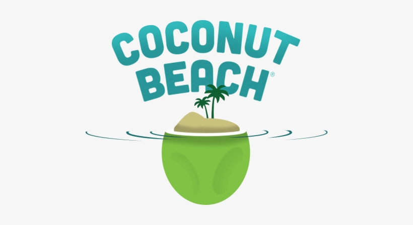 Clip Arts Related To - Coconut Beach Coconut Water, transparent png download