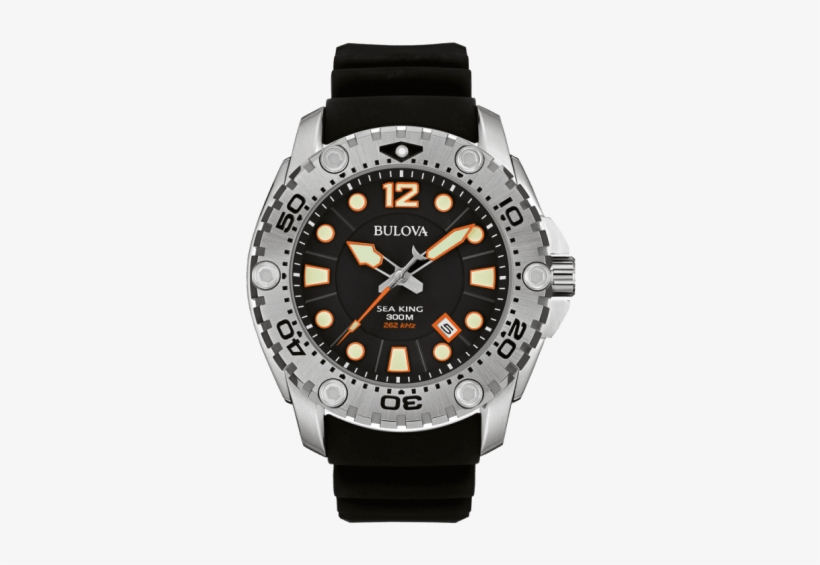 Bulova Watch Seaking Gents - Bulova Sea King Uhf 96b228 Watch, transparent png download