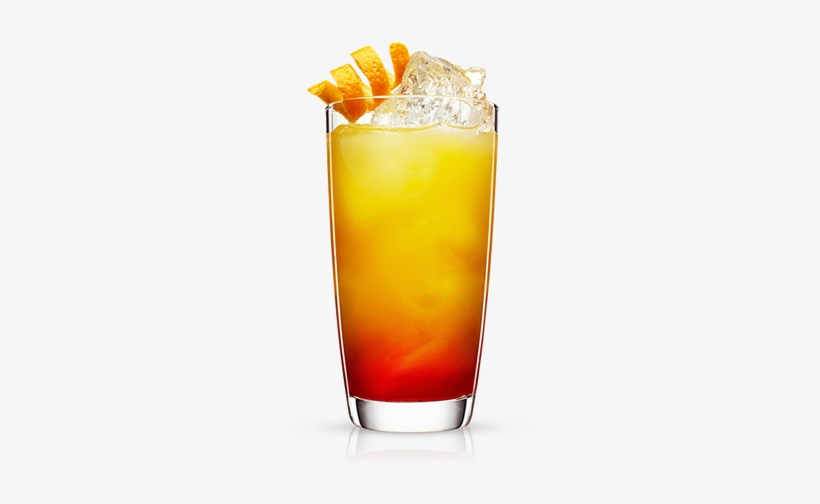 Malibu Mango & Pineapple Juice - Orange And Red Cocktail, transparent png download