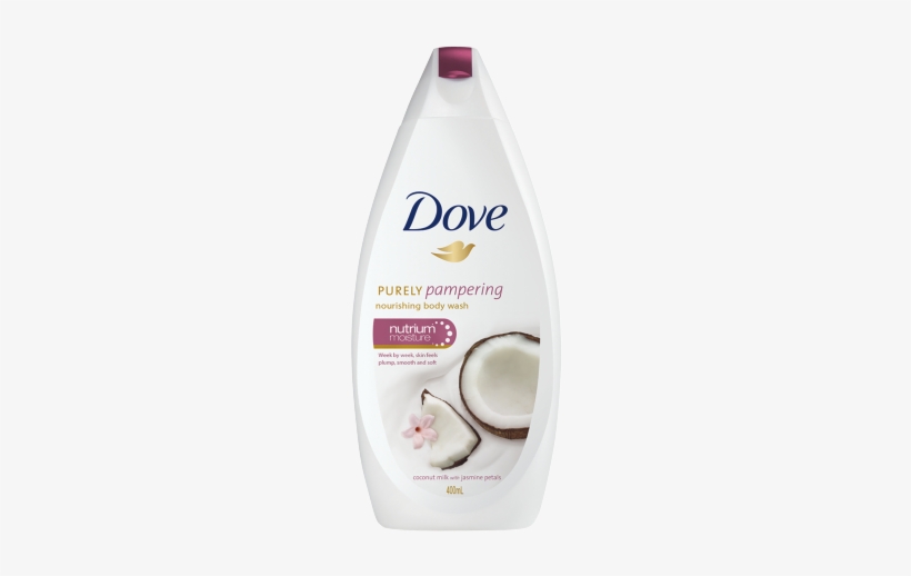 Purely Pampering Coconut And Jasmine Body Wash 400ml - Dove Purely Pampering Body Wash, Coconut Milk, transparent png download