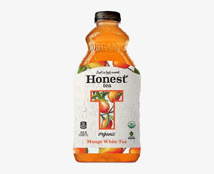 70 Calories Per Bottle/serving - Honest Tea Mango White Tea 59 Oz, transparent png download