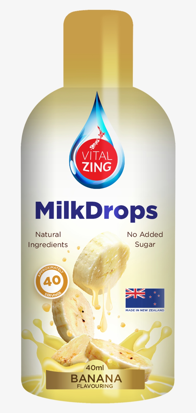 Vitalzing Banana Milk Flavouring - Vitalzing, transparent png download