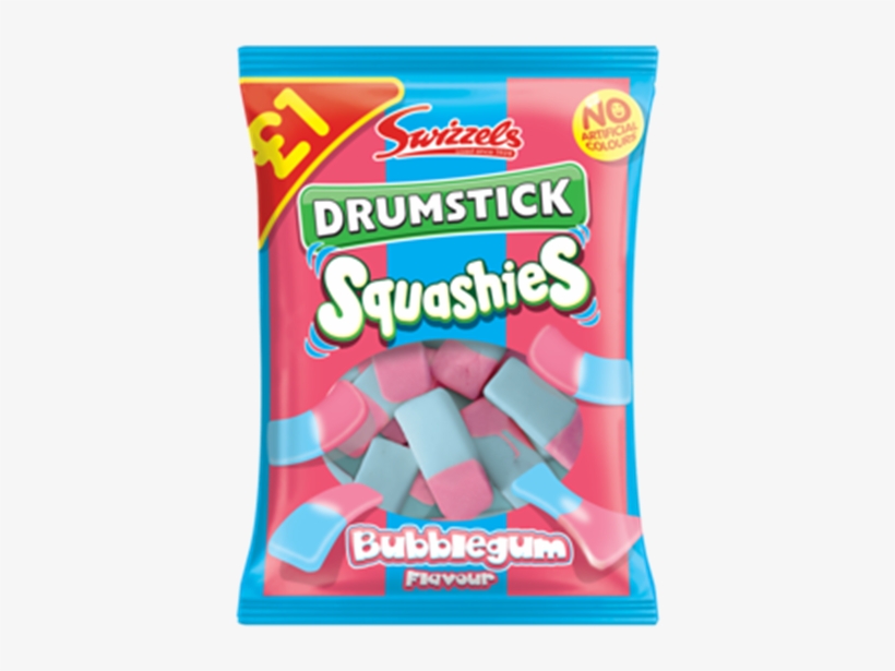 Picture Of Swizzles Squashies Drumstick Bubblegum Bag - Swizzels Drumstick Squashies Bubblegum Flavour, transparent png download