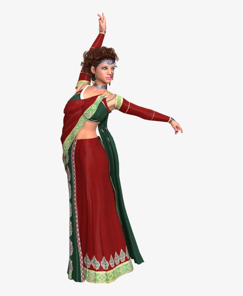 Woman,indian Clothing,beauty,female, - Costume, transparent png download
