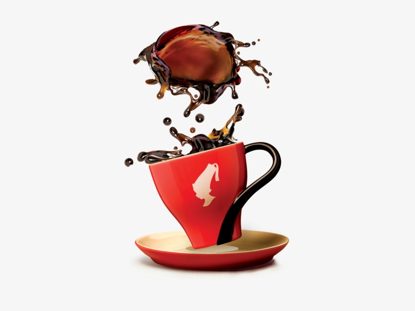 Coffee Cup With Splash Of Coffee, transparent png download