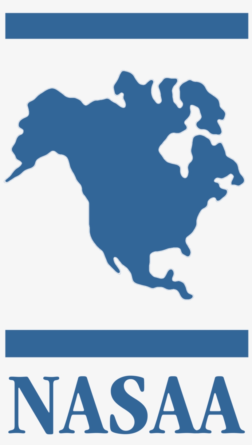 Nasaa Logo - Mercator Projection Black And White, transparent png download