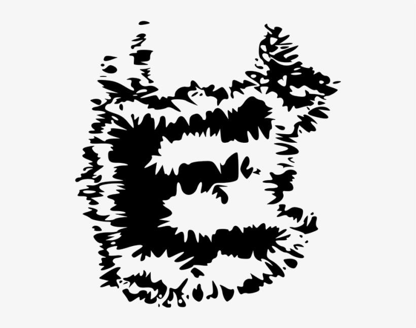 Black Water Splash Font - Illustration, transparent png download
