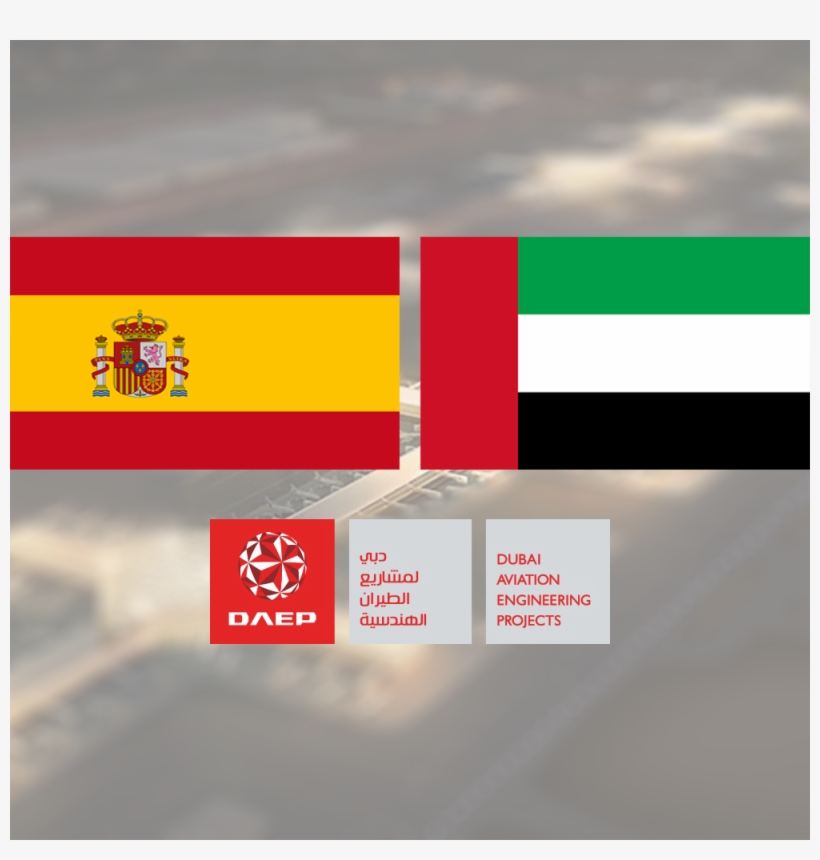 Dubai Aviation Engineering Projects Today Welcomed - Spain Flag, transparent png download
