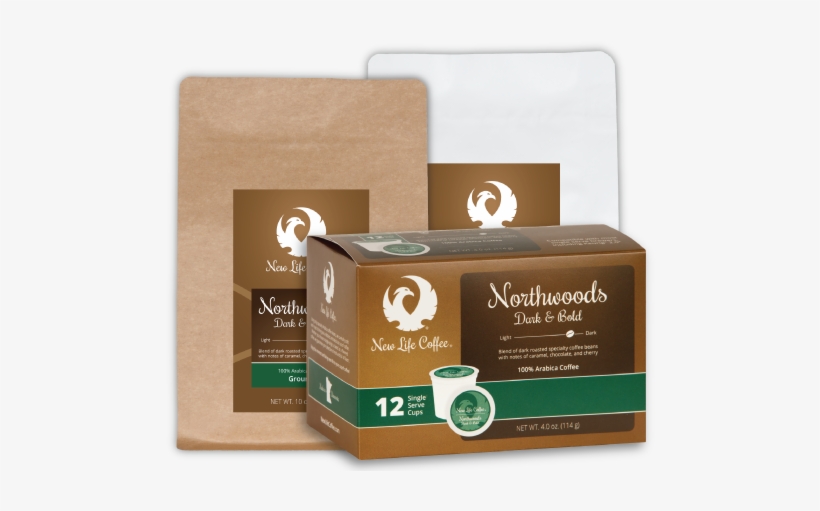 Featured Coffee - New Life Coffee Northwoods Dark & Bold Single Serve, transparent png download