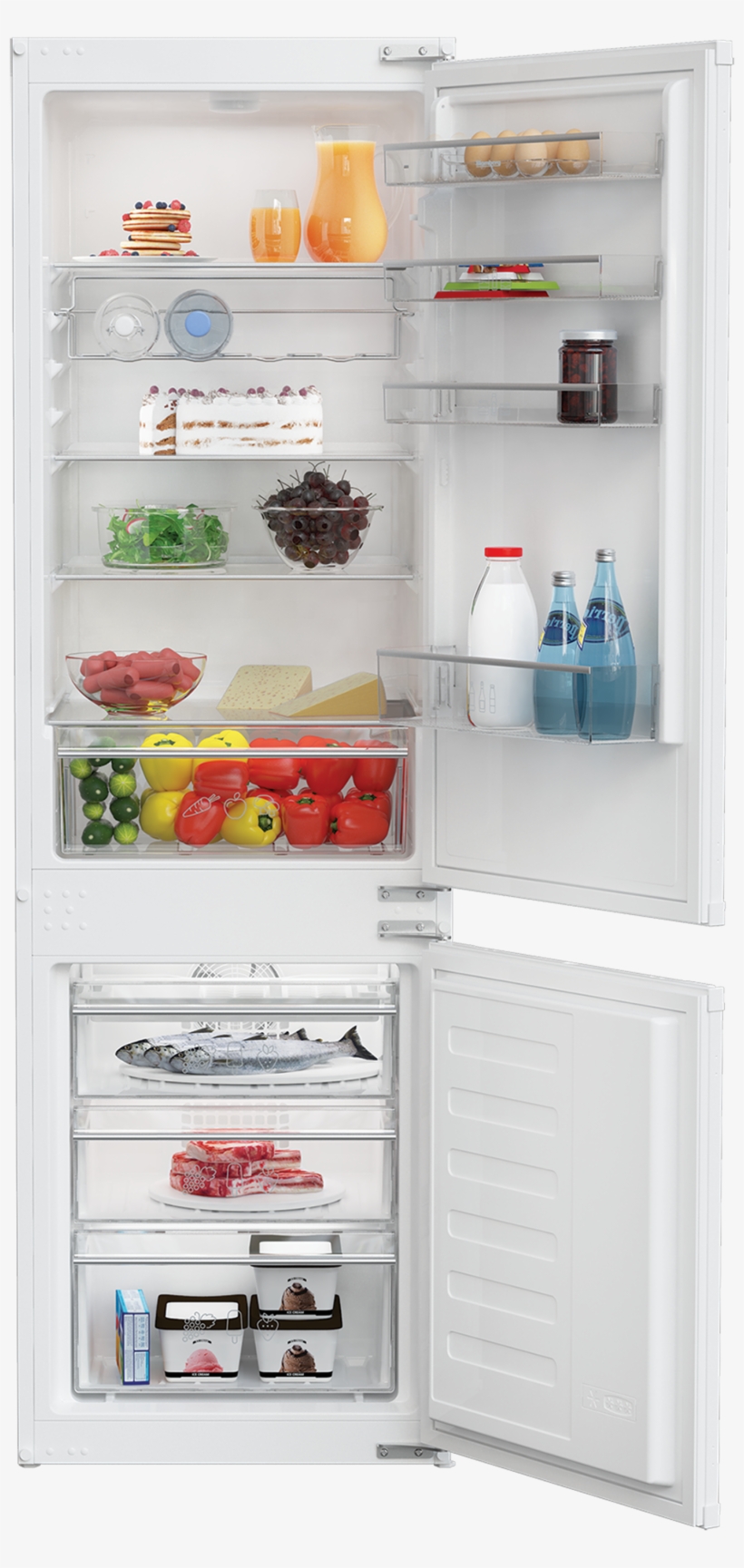 Click To Zoom - Blomberg Knm4551i Fridge Freezer, transparent png download