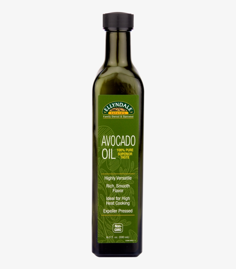 Avocado Cooking Oil In Glass Bottle - Rice Bran Oil Non Gmo, transparent png download