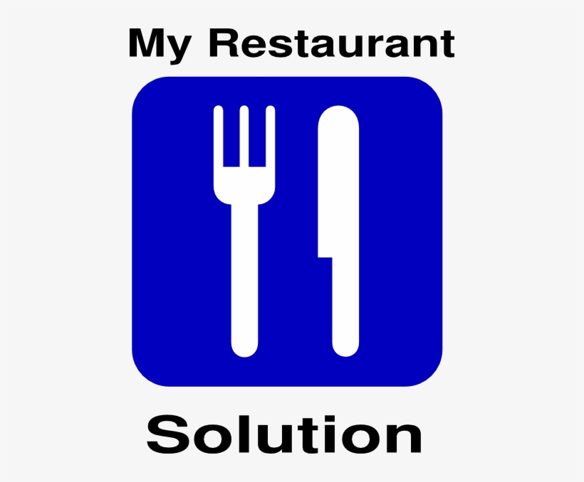 My Restaurant Solution Blue Svg Clip Arts 456 X 598, transparent png download