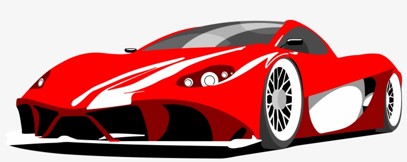 Drawn Ferrari Sports Car - Ferrari, transparent png download