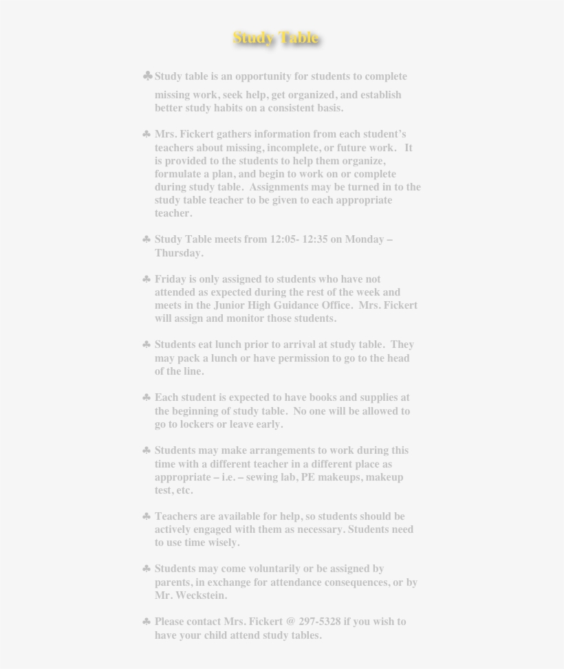 Study Table ♧ Study Table Is An Opportunity For Students - Document, transparent png download
