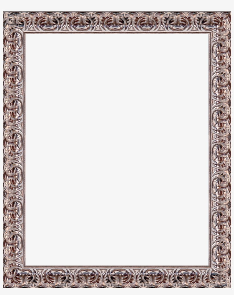 Silver Oak Leaf Frame - Silver Oak Leaf Frame 8"x10" Museum Frame, transparent png download
