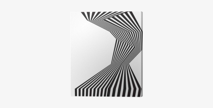 Black And White Mobious Wave Stripe Optical Abstract - Optics, transparent png download
