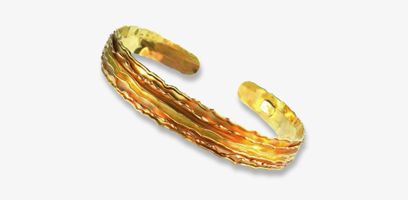 18k Gold Open Bracelet - The Melting Walls, transparent png download