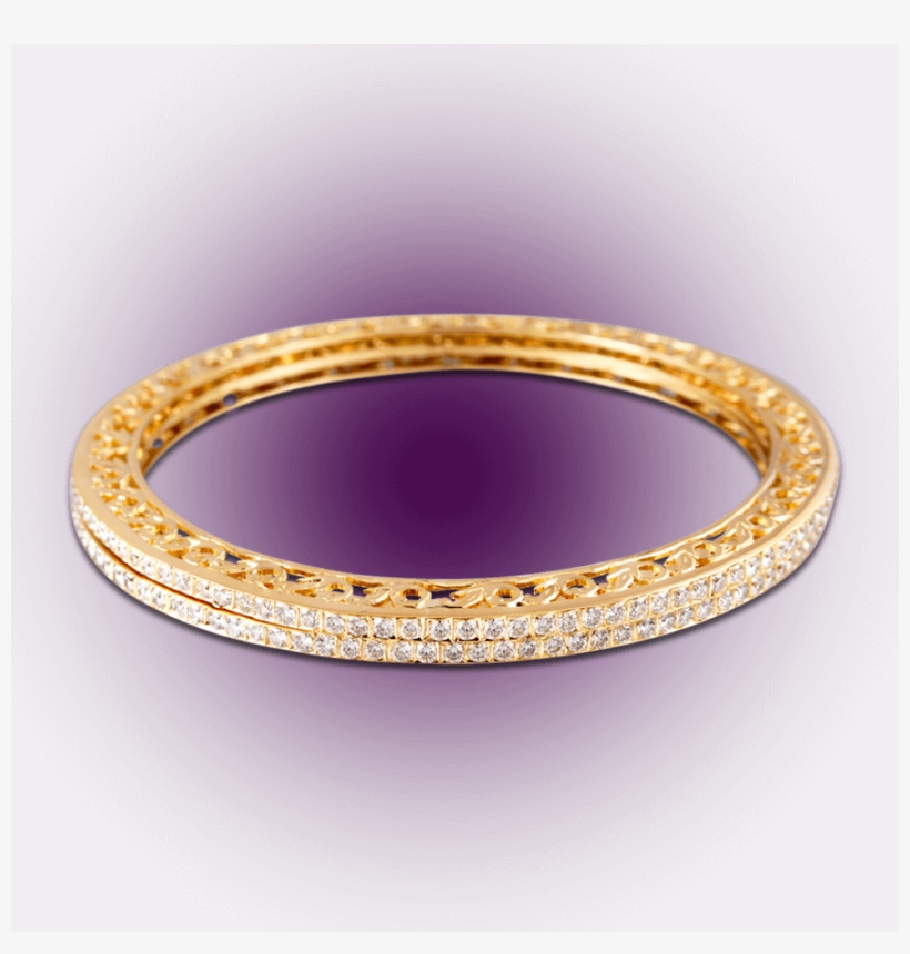 Intricate Diamond Bangles - Bangle, transparent png download