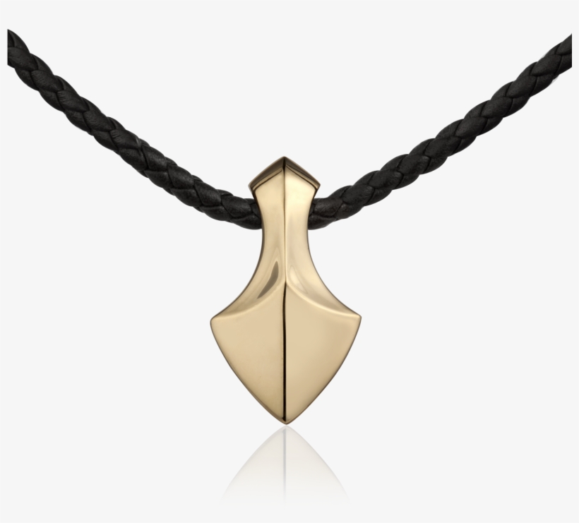 Stephen Einhorn Arrowhead Collection Large Arrowhead - Arrowhead Leather Necklace-black, transparent png download