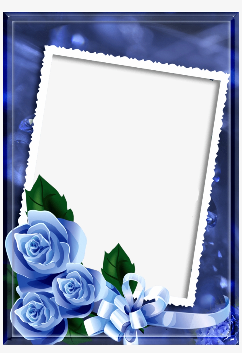 Blue Photo Frame Png, transparent png download