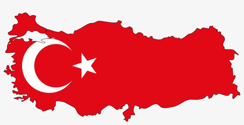 Turkey Flag Png - Turkey Map Flag Png, transparent png download