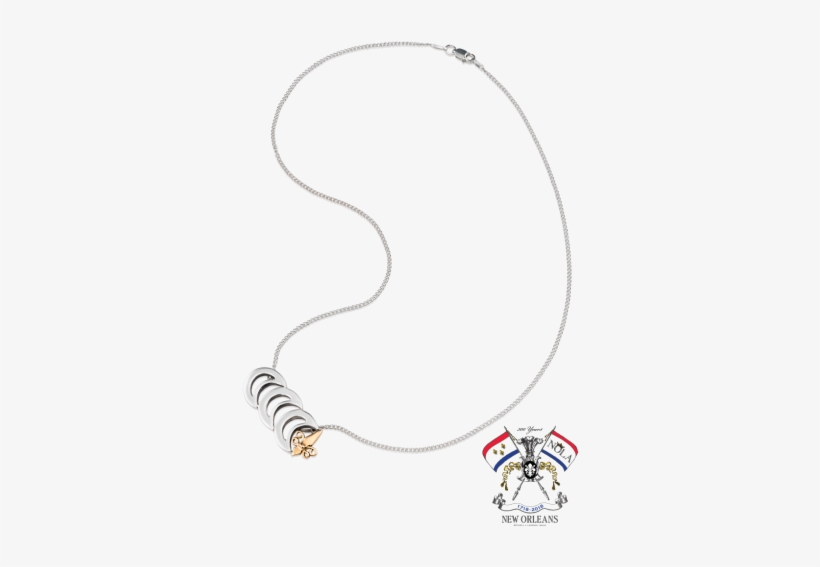 Tricentennial 14k Gold Sheared Fleur De Lis Necklace - Mignon Faget Tricentennial Sheared Fleur De Lis Pin, transparent png download