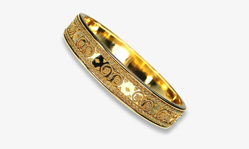 18k Gold Iraklion Bangle Bracelet - Bracelet, transparent png download