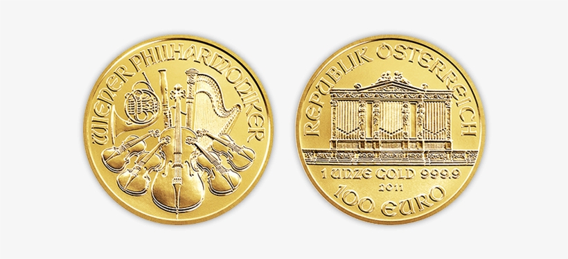 Vienna Philharmonic Gold Coin - Peseta Rey Juan Carlos, transparent png download