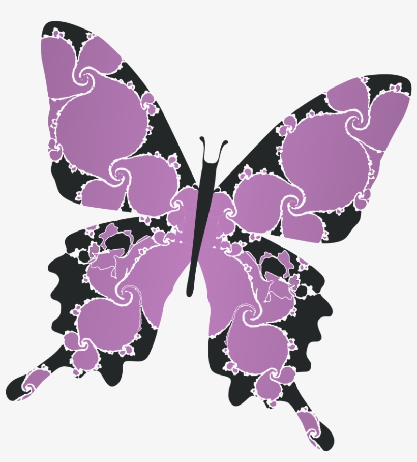 Purple Butterfly Royalty Free Clipart, Butterfly Clip - Clip Art, transparent png download
