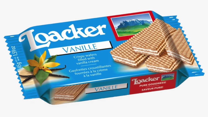 Loacker Biscuits 45g Packet Display Box X 25 Pcs - Loacker Wafer, transparent png download