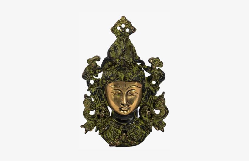 Decorative Tara Buddha Face Brass Wall Hanging - Project 62 Wall Hanging Brass, transparent png download